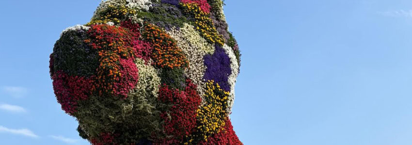 “Puppy”; a sculpture at the entrance of the Guggenheim in Bilbao